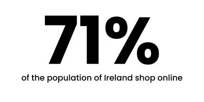 graphic about the behavior of Irish shoppers