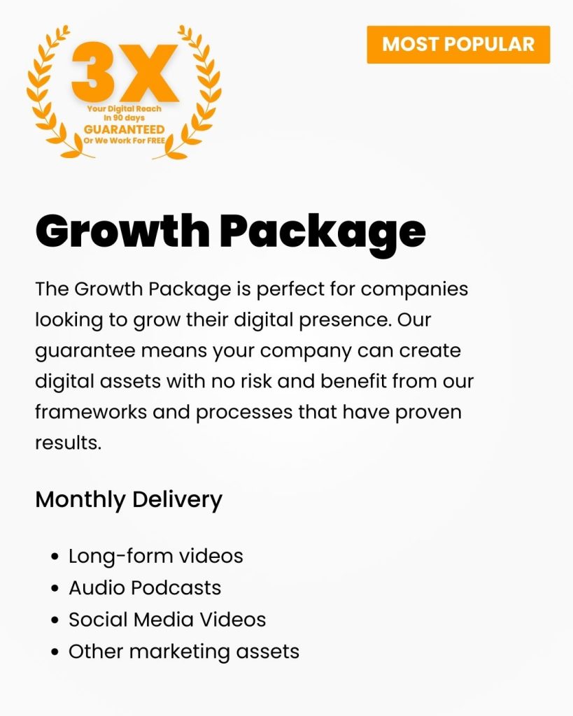 growth package (1) growth package image for monthly video content